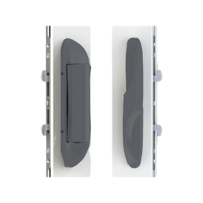 (DH-595-PEWTER-DARK-GREY) Interlock Intuition Sliding Door Handle Kit - Garage and Sliding Door Hardware