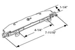 Vanguard Sliding Patio Door Mortise Lock with 7-11/16" Hole Spacing - DL-16-544WX