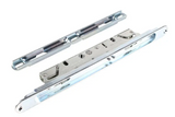 (DL-775-W) White Brixwell Multipoint Mortise Lock With Keeper and Screws - CENTER latch position - Garage and Sliding Door Hardware