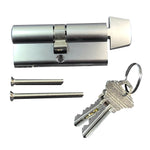 Interlock Key Cylinder with Thumbturn - Garage and Sliding Door Hardware