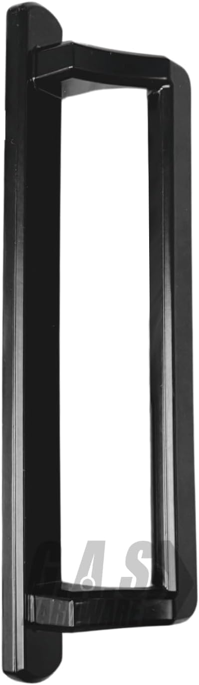 PGT 10" Black Sliding Door Handle Set w/ 3-7/8" Hole Spacing - Garage and Sliding Door Hardware