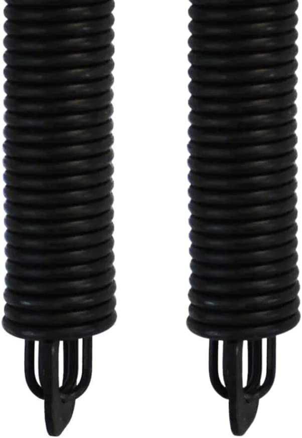(P928) 28 in. Plug-End Extension Springs (0.148 in. No. 9 Wire) Springs For Garage Door Repair Plug-End Extension Springs Replacement Garage Hardware (Pack of 2) - Garage and Sliding Door Hardware