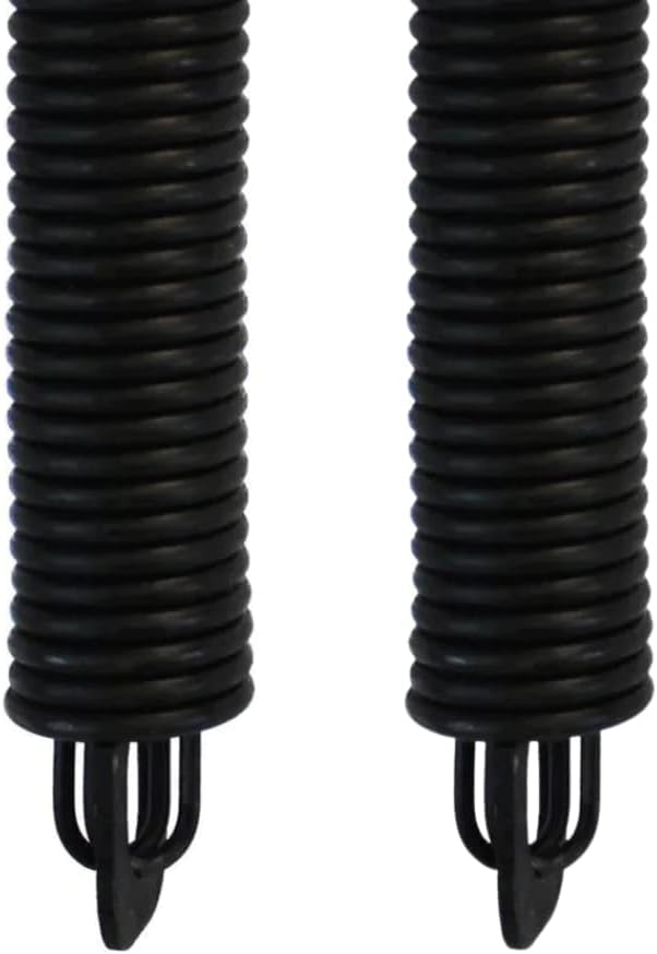 (P528) 28 in. Plug-End Extension Spring (0.207 in. No. 5 Wire) Springs For Garage Door Repair Plug-End Extension Springs Replacement Garage Hardware (Pack of 2) - Garage and Sliding Door Hardware