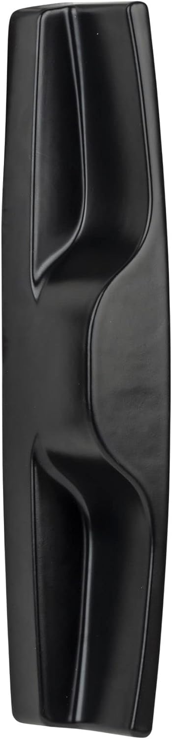 Surface Mounted Replacement Wooden Handle Sliding Patio Internal Door Latch Set, Black - Internal Sliding Glass Door Handle 3-1/2 Inch Hole Spacing - Garage and Sliding Door Hardware