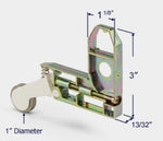 Nylon or Steel Wheel Corner Bracket Assembly – Sliding Patio Screen Door Roller | Roller for Patio Screen Glass Door Repair (SR-310)