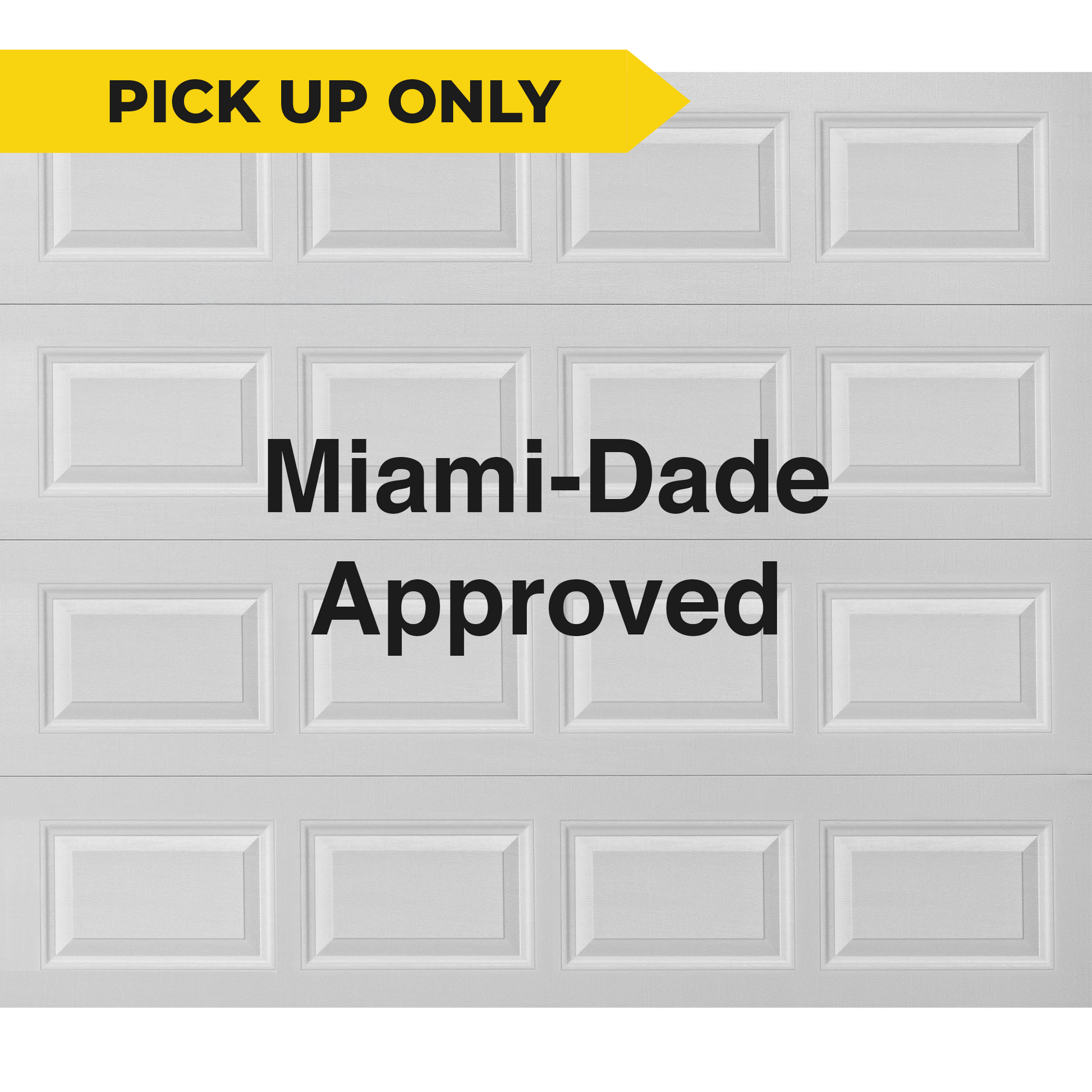 9' x 7' - Short Panel - 6" Low Head Room - Garage and Sliding Door Hardware