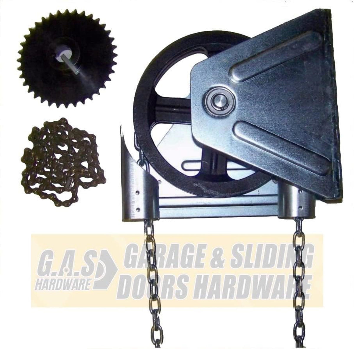 G.A.S Hardware Garage Door Chain Hoist Kit Model 2000R 41 Reduction