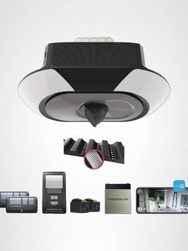 Chamberlain B6753T  / B6753ST 1-1/4 HPS myQ Video Ultra Quiet Smart Compatible Belt drive Garage Door Opener Wi-Fi Compatibility and Battery Back-Up LED Light and Camera
