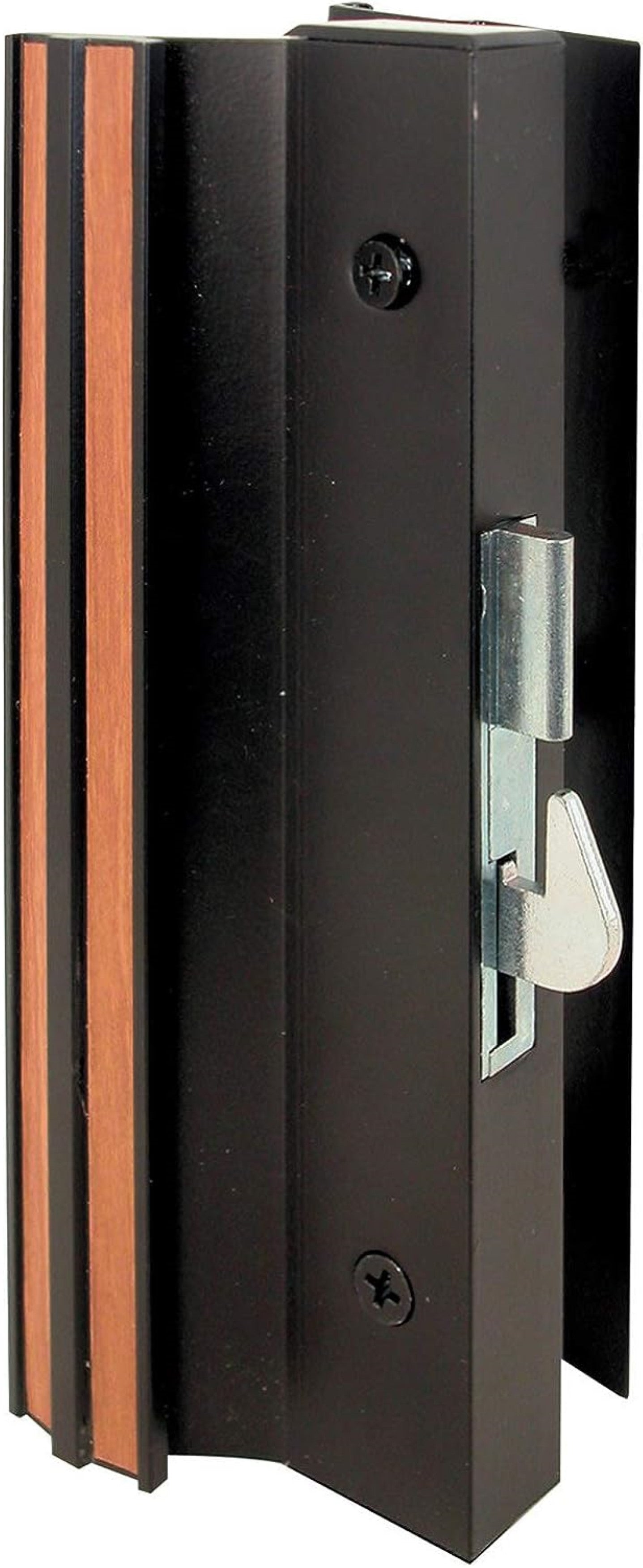 Sliding Glass Door Handle Set, 4-15/16 In. Hole Spacing, Extruded Aluminum, Black | Fix and Replace Patio Door Handle Set (DH-152) - Garage and Sliding Door Hardware