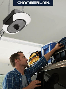 Chamberlain B6753T  / B6753ST 1-1/4 HPS myQ Video Ultra Quiet Smart Compatible Belt drive Garage Door Opener Wi-Fi Compatibility and Battery Back-Up LED Light and Camera