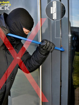 Black CAL Double Bolt Sliding Door Security Lock (DL-2BOLT-B)