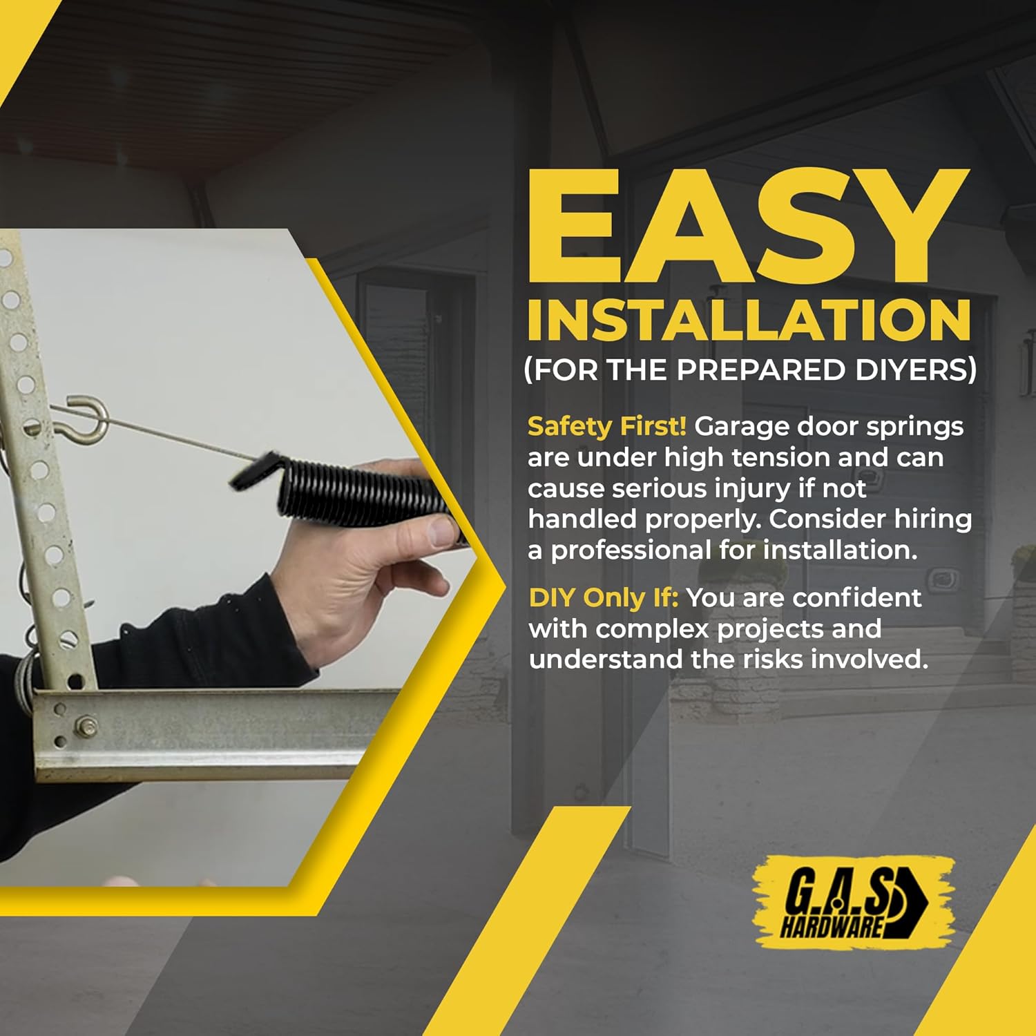 Garage Door Extension Springs For 210 lb. Door Weight - White (Pair) - Garage and Sliding Door Hardware