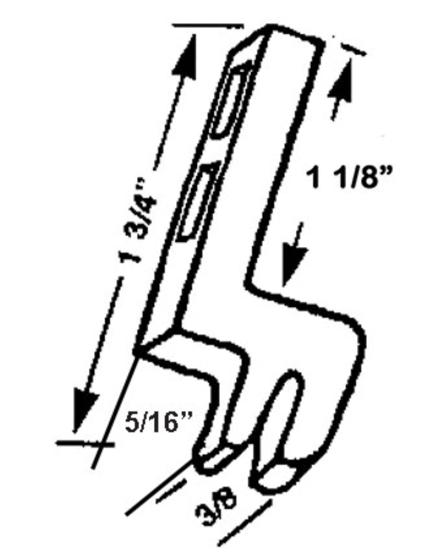 Plastic Screen Door Keeper | Screen Door Strike Latch | Replacement Screen Door Latch Keeper | Fix and Repair Sliding Screen Door (Set of 2) - Garage and Sliding Door Hardware