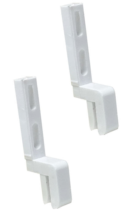 Plastic Screen Door Keeper | Screen Door Strike Latch | Replacement Screen Door Latch Keeper | Fix and Repair Sliding Screen Door (Set of 2) - Garage and Sliding Door Hardware