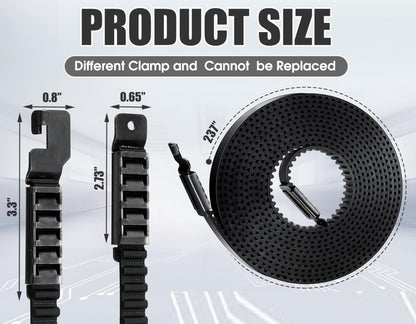 Garage Door 41A5250 Belt, 237" Drive Belt for 7ft Height Garage Door, Garage Door Openers Belt, 041A5250 Belt Compatible with Chamberlain Liftmaster Sentex Whisperdoor Garage Door Openers - Garage and Sliding Door Hardware