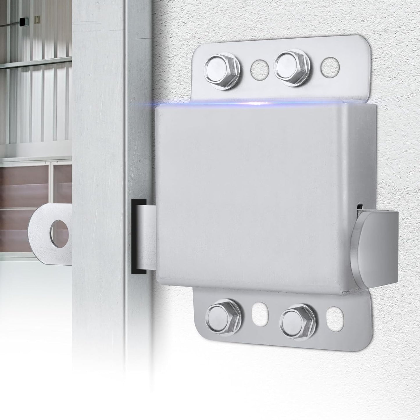 Residential Garage Door Universal and Adjustable Lock System | Lock Replacement for Garage Door Repair | Hardware Lock Garage Repair | Slide Lock Garage Door Security - Garage and Sliding Door Hardware