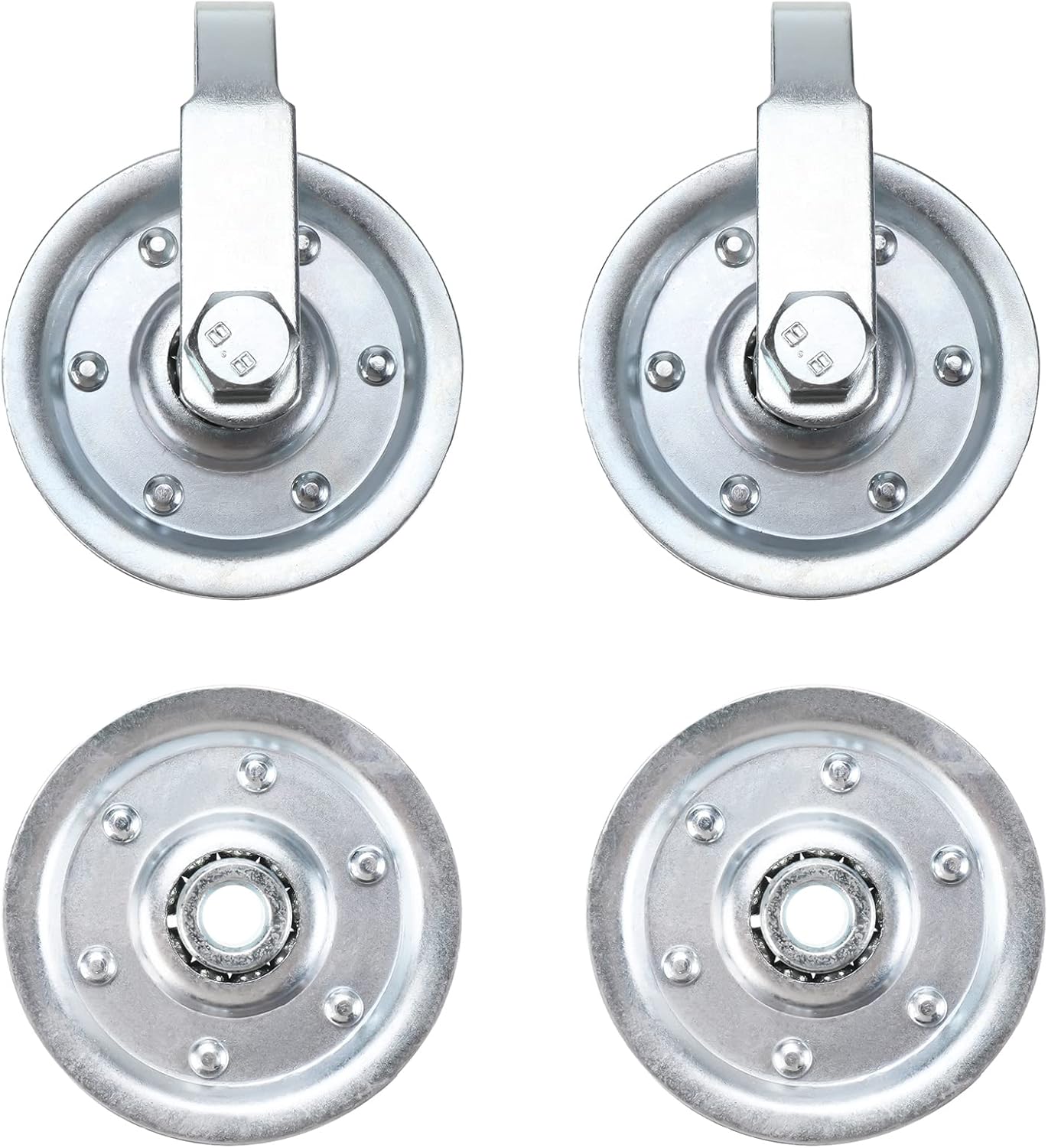 Garage Door Extension Bundle Kit For 7’ Feet Door - Pulleys, Bolts, Nuts, Washers, S Hooks, Clevis Fork, Eye Bolts, Cables - Garage and Sliding Door Hardware