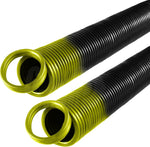 130 lb. Heavy-Duty Double-Looped Garage Door Extension Spring (2-Pack) - YELLOW | Springs for Garage Hardware Parts