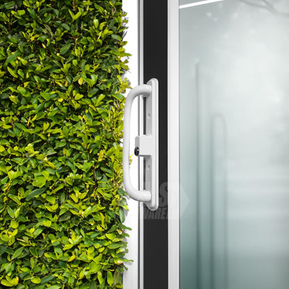 DH-341 Truth Sliding Patio Door Handle Set, 3-15/16" Hole Spacing, Offset Latch w/ Key - Garage and Sliding Door Hardware