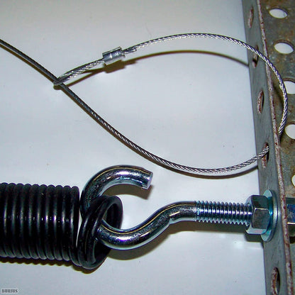 Garage Door Extension Spring Cable Wire - Home Safety Cable 7 or 8 Feet Garage Door Opener Extension Steel Cable Garage Door Springs Pair Garage Door Spring Replacement Extension Cable - Garage and Sliding Door Hardware