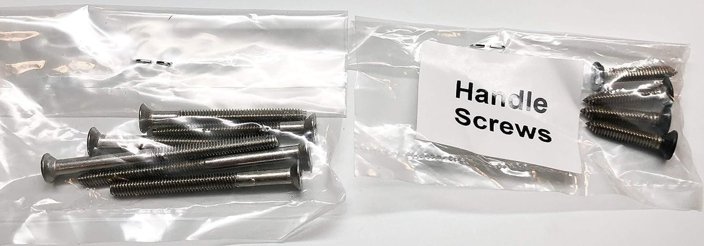 Involute Sliding Patio Door Handle Set - Handle Replacement Set for Patio Glass Screen Door Repair | Sliding Door Pull Handle Set Fits 4-15/16" Hole Spacing - Garage and Sliding Door Hardware