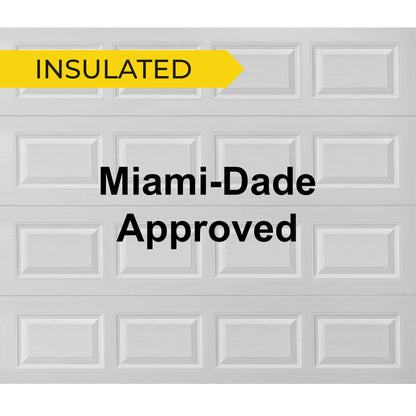 16' x 7' - Short Panel - Insulated  Steel Back - Garage and Sliding Door Hardware