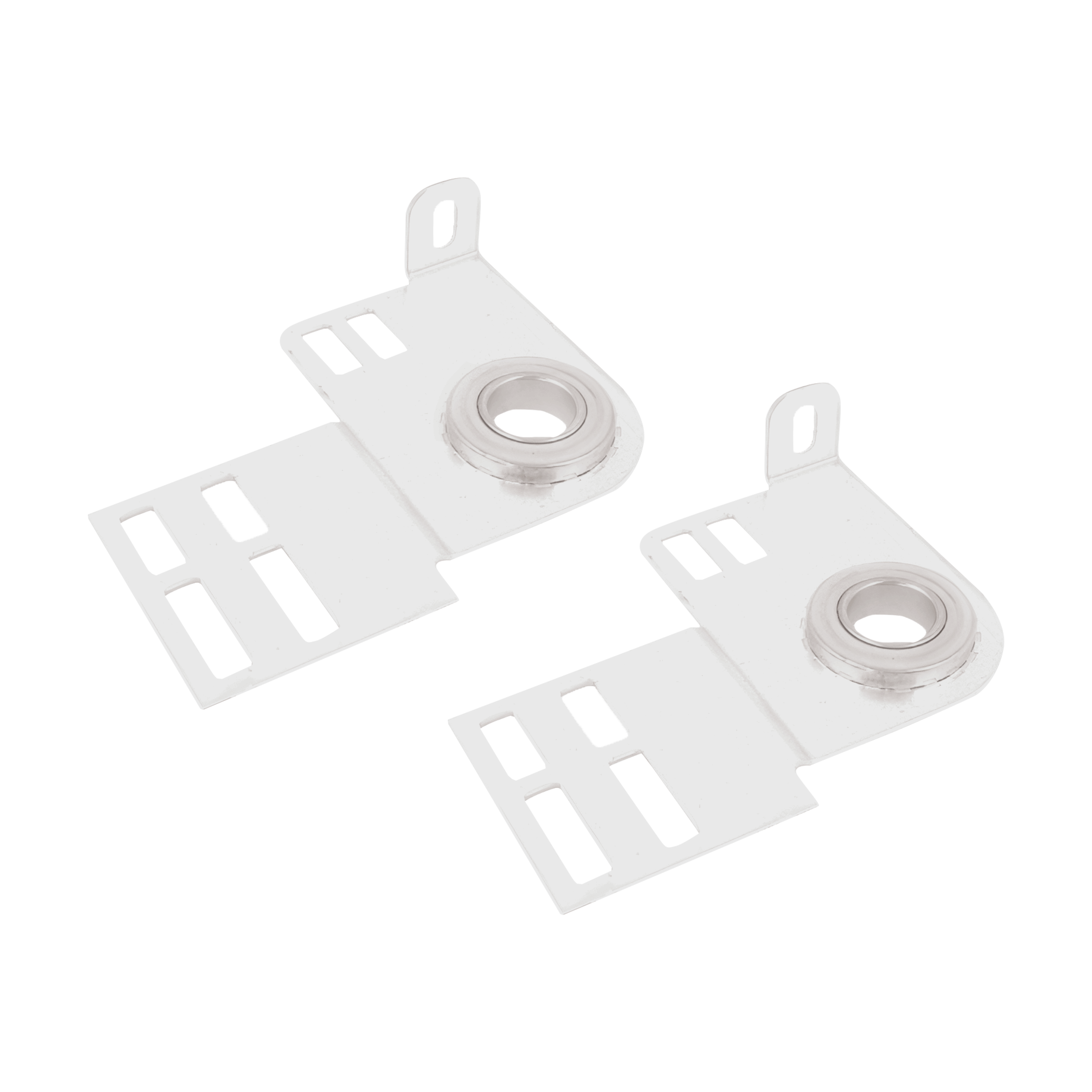 White Series Heavy Duty End Bearing Flange, Side Bracket - Garage and Sliding Door Hardware