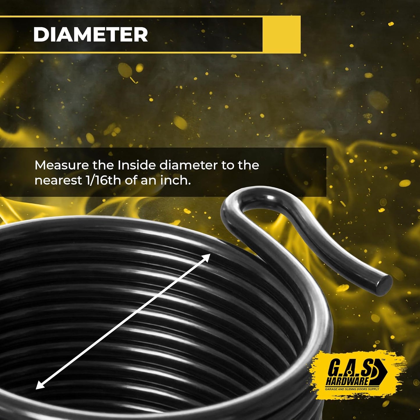 Mini Warehouse Self-Storage Roll Up Garage Door Springs - 0.250x2.5 Custom Size - Garage and Sliding Door Hardware