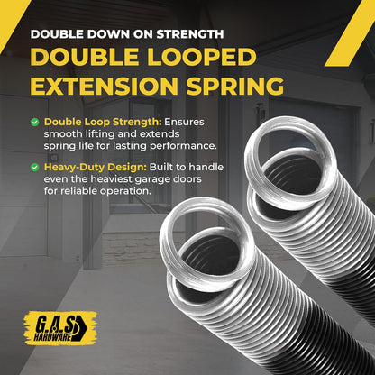 Garage Door Extension Springs For 110 lb. Door Weight - 25-42 White (Pair) - Garage and Sliding Door Hardware