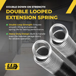 110 lb. Heavy-Duty Double-Looped Garage Door Extension Spring (2-Pack) - WHITE |  Springs for Garage Door Hardware Parts