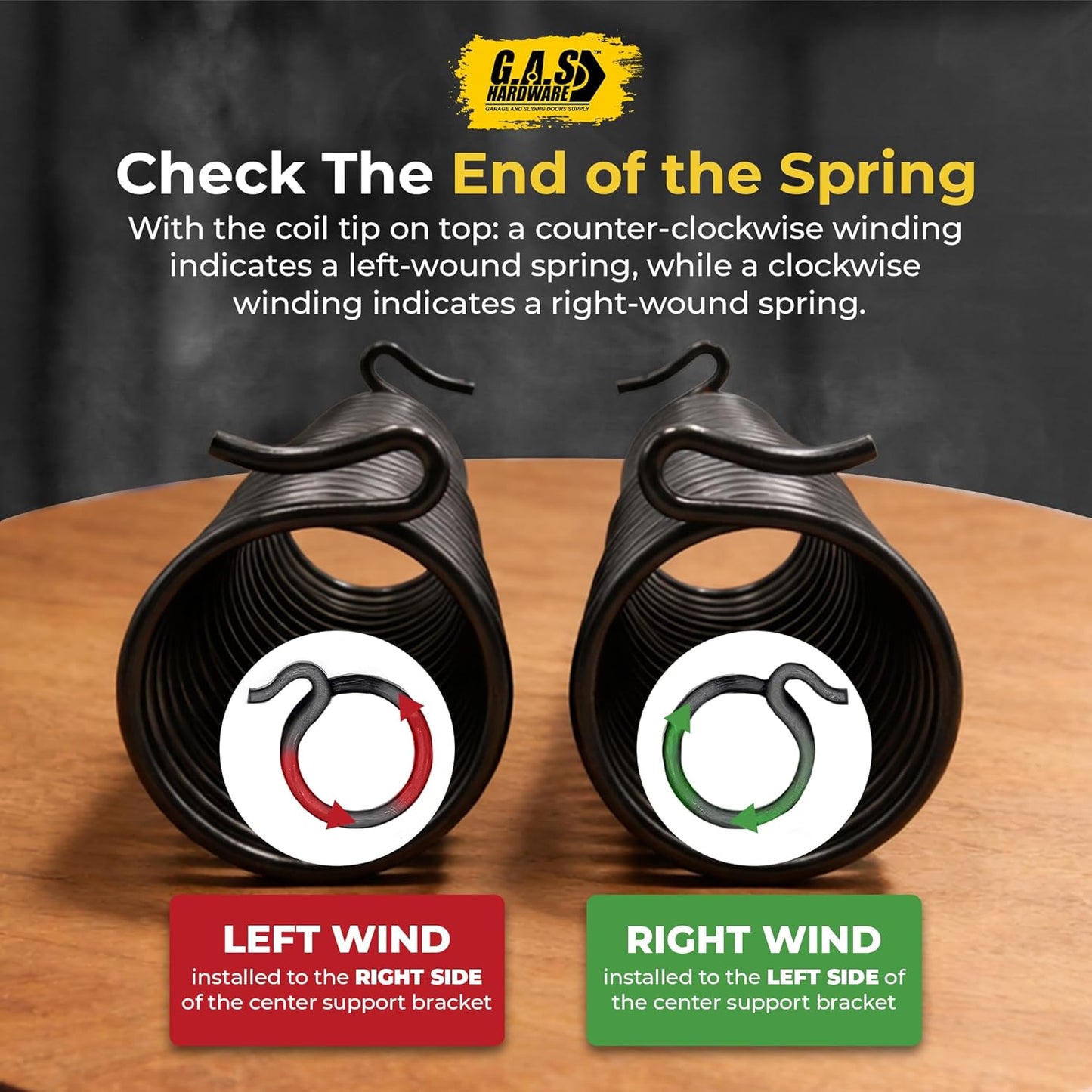 Mini Warehouse Self-Storage Roll Up Garage Door Springs - 0.250x2.5 Custom Size - Garage and Sliding Door Hardware