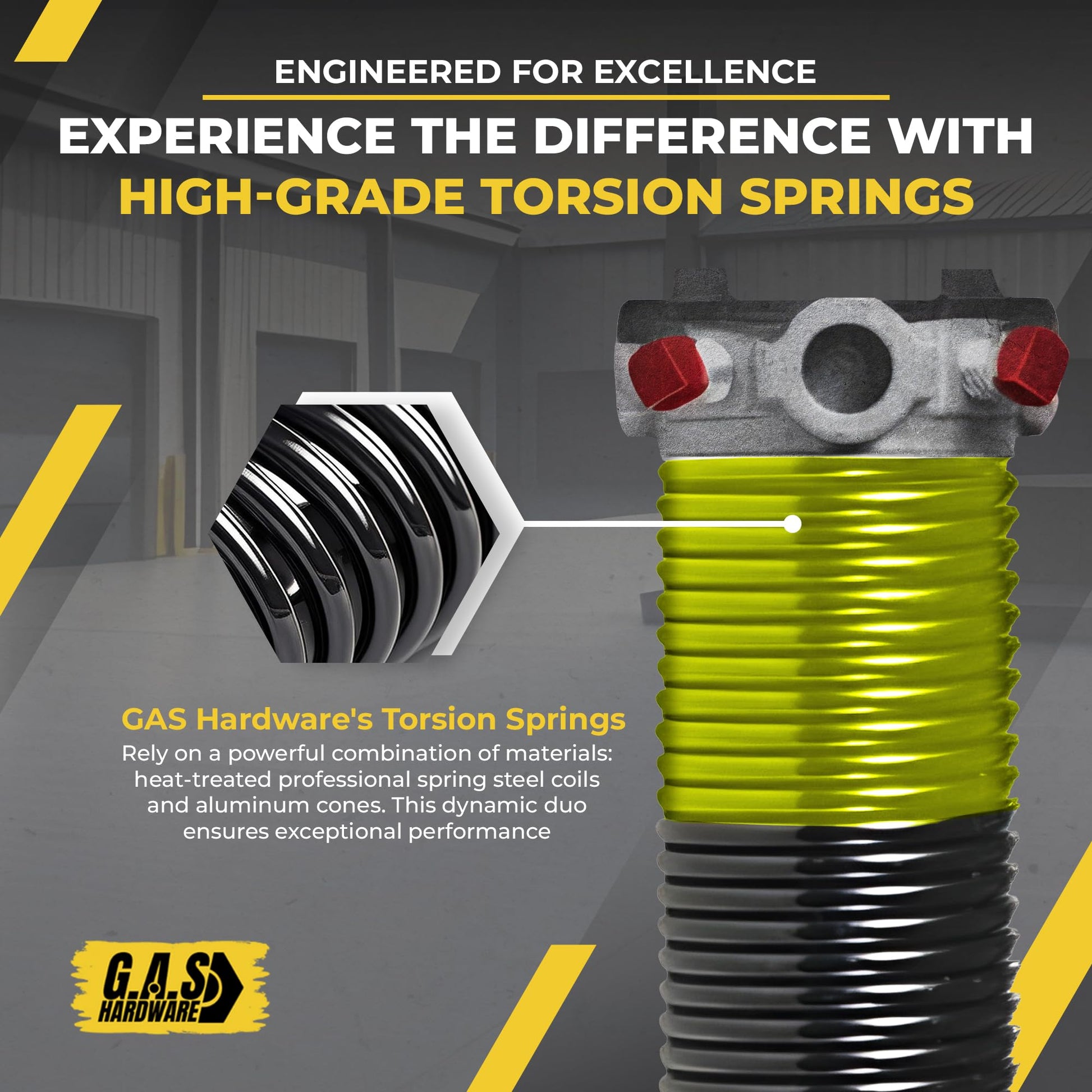 207 x 1.75 x 25 Garage Door Torsion Spring - Garage and Sliding Door Hardware