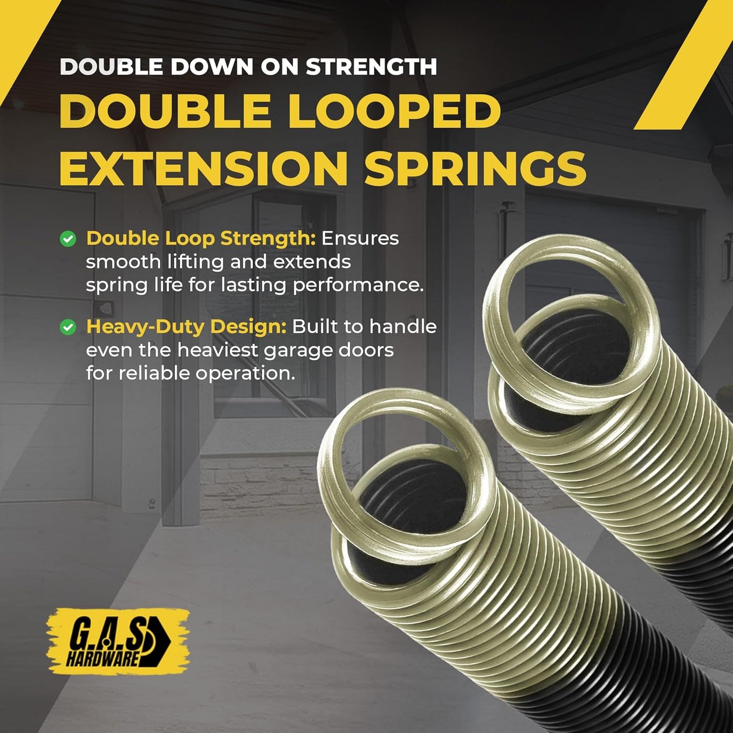 Garage Door Extension Springs For 100 lb. Door Weight - 25-42 Beige (Pair) - Garage and Sliding Door Hardware