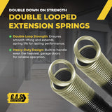 100 lb. Heavy-Duty Double-Looped Garage Door Extension Spring (2-Pack) - TAN | Springs for Garage Door Replacement Hardware Repair