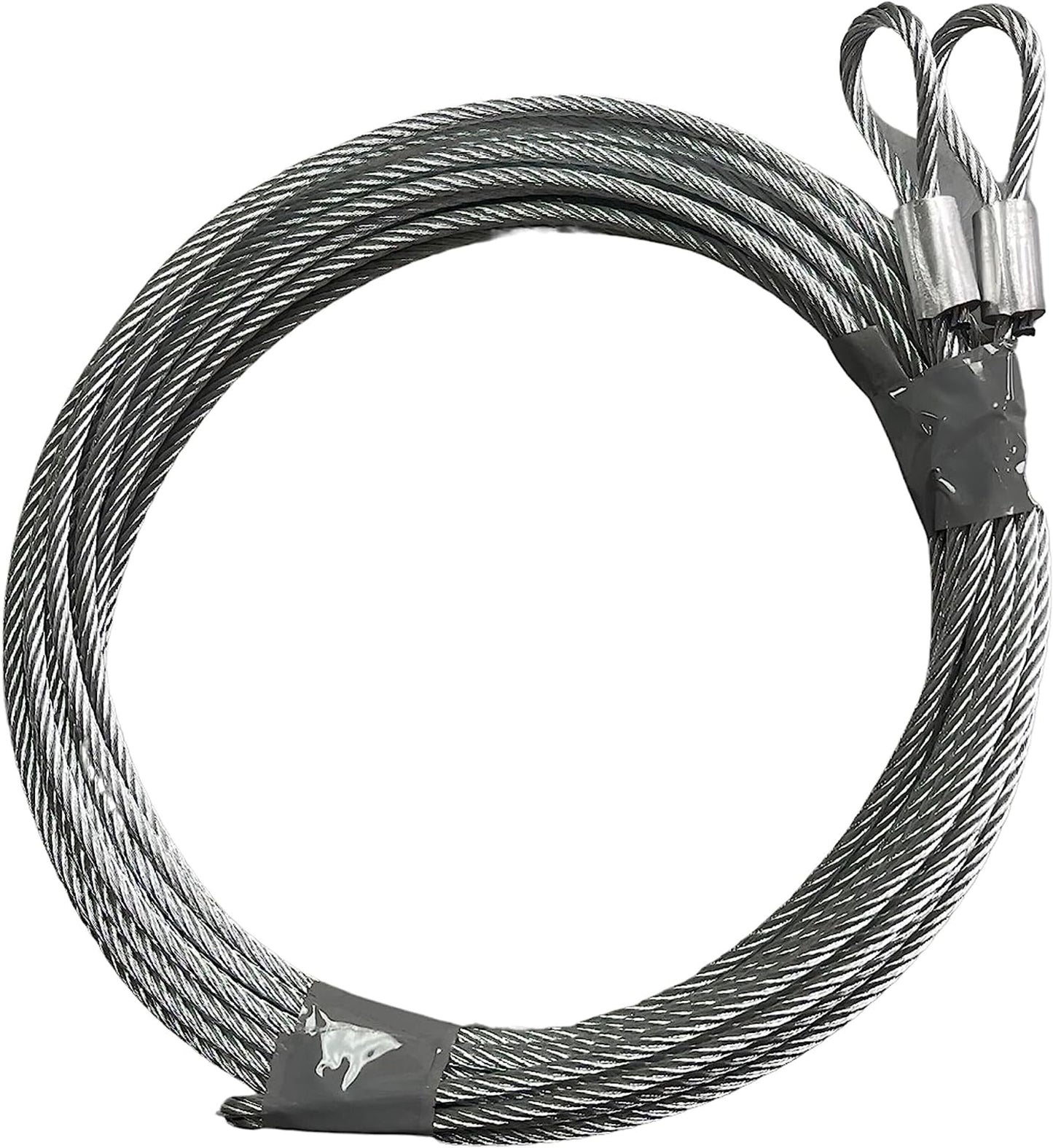 Garage Door Extension Spring Cable Wire - Home Safety Cable 7 or 8 Feet Garage Door Opener Extension Steel Cable Garage Door Springs Pair Garage Door Spring Replacement Extension Cable - Garage and Sliding Door Hardware