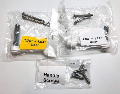 Involute Sliding Patio Door Handle Set - Handle Replacement Set for Patio Glass Screen Door Repair | Sliding Door Pull Handle Set Fits 4-15/16" Hole Spacing - Garage and Sliding Door Hardware