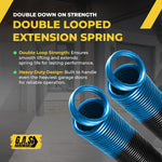 Garage Door Extension Springs For 90 lb. Door Weight - Light Blue (Pair) - Garage and Sliding Door Hardware