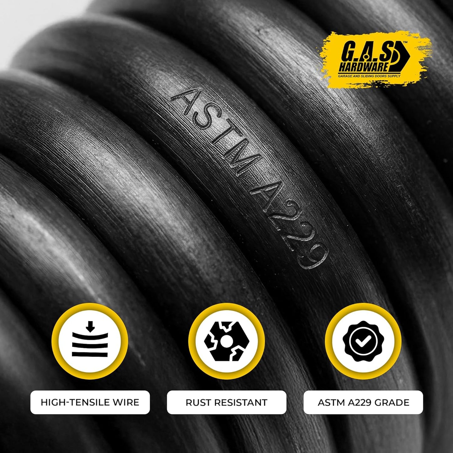 Mini Warehouse Self-Storage Roll Up Garage Door Springs - 0.250x2.5 Custom Size - Garage and Sliding Door Hardware