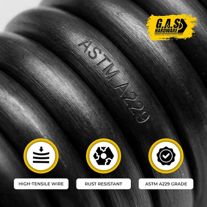 Mini Warehouse Self-Storage Roll Up Garage Door Springs - 0.250x2.5 Custom Size - Garage and Sliding Door Hardware