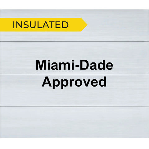 16' x 7' - Flush Panel - Insulated  Steel Back