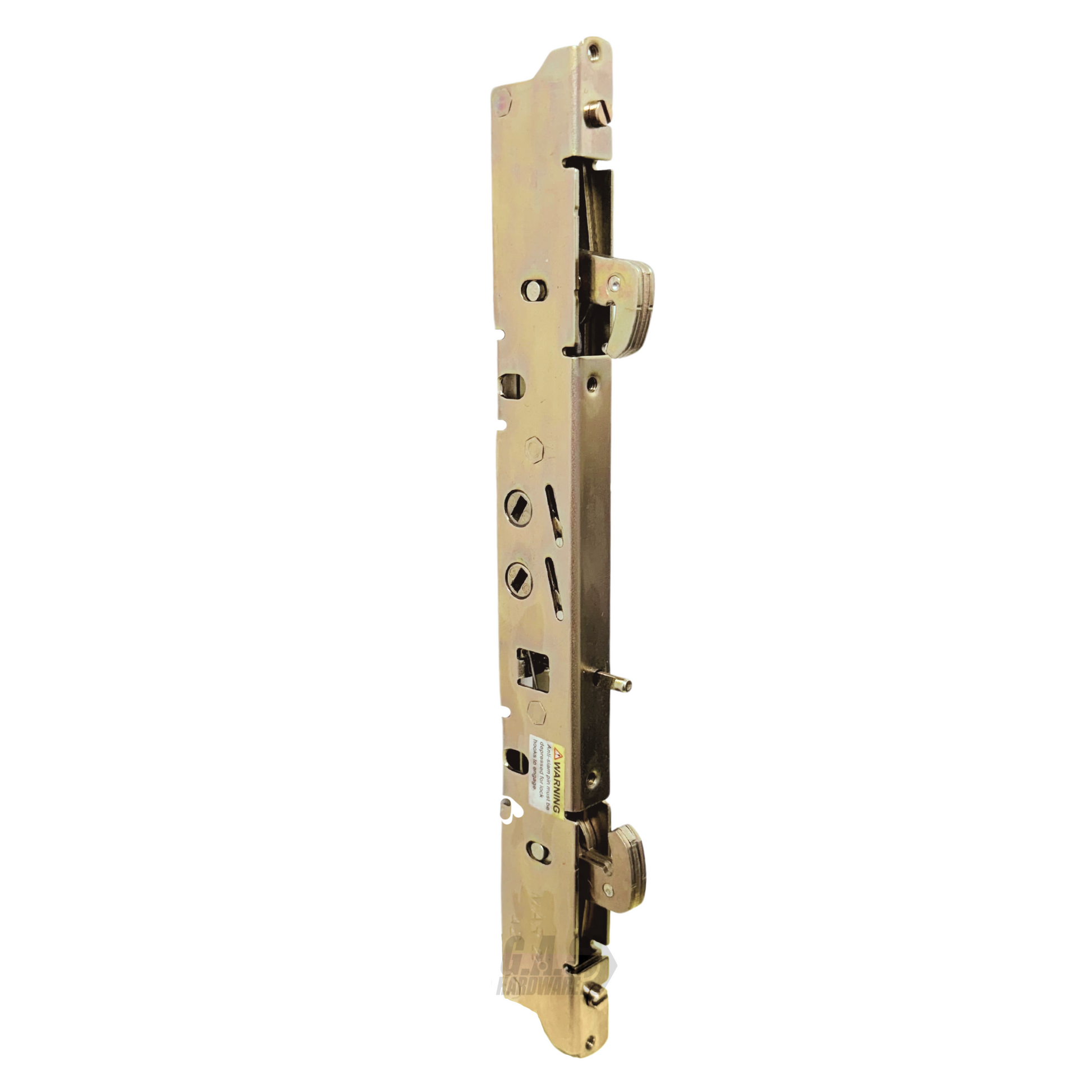 Amesbury Truth Dual Point 9-15/16" Mortise Lock (No FacePlate) with Anti-Slam Pin for Sliding Patio Glass Door Locking Mechanism Replacement- Alloy Steel - Garage and Sliding Door Hardware