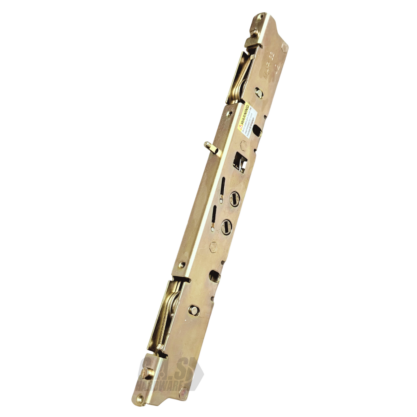 Amesbury Truth Dual Point 9-15/16" Mortise Lock (No FacePlate) with Anti-Slam Pin for Sliding Patio Glass Door Locking Mechanism Replacement- Alloy Steel - Garage and Sliding Door Hardware