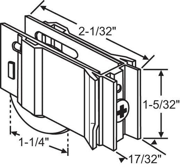 (DR-112-SP) Thermalume Roller for Sliding Glass Doors - Garage and Sliding Door Hardware