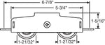 (DR-282-N) Dupont Delrin Roller for Sliding Glass Doors