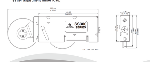 Sliding Patio Glass Door Roller DR-590SS - Garage and Sliding Door Hardware
