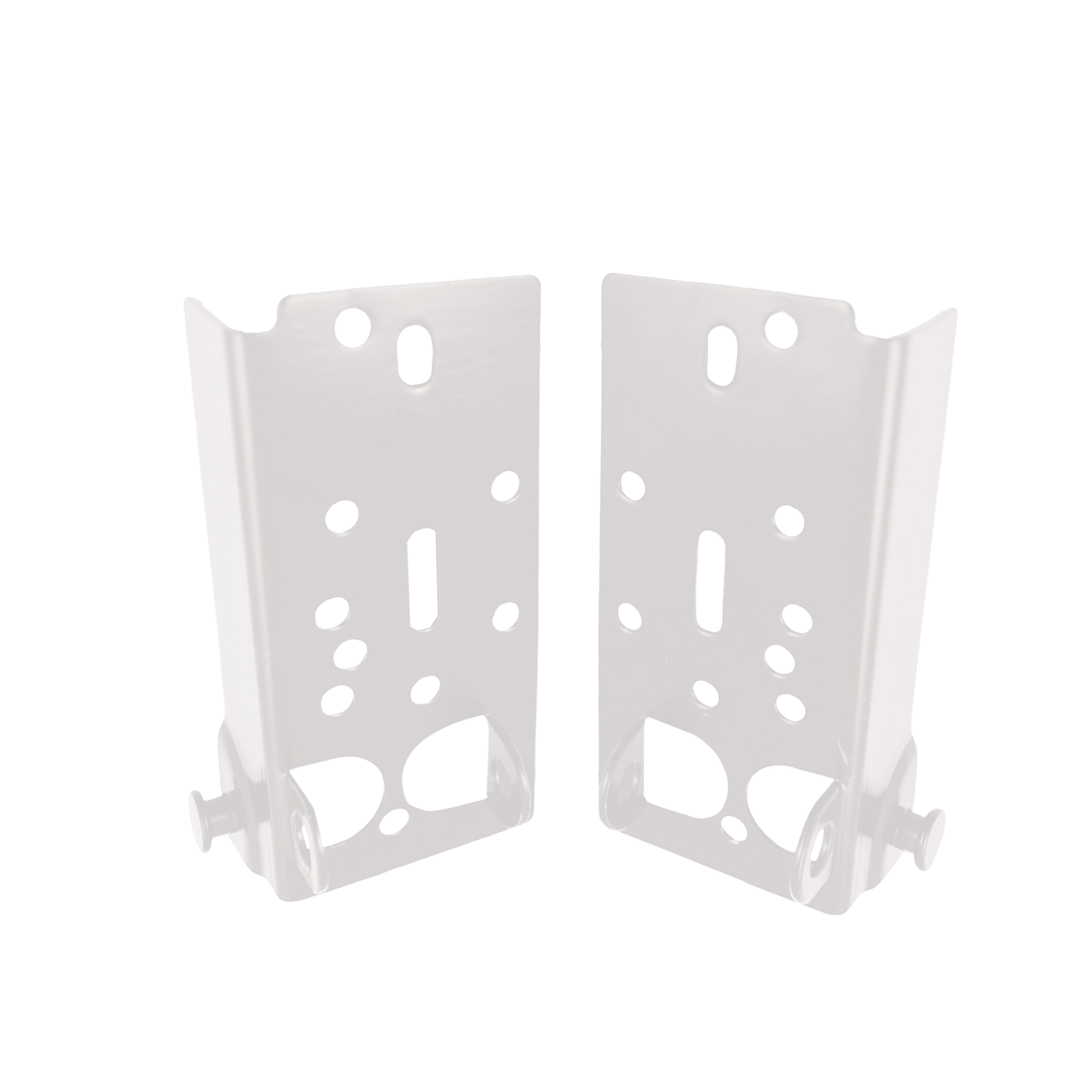 White Series Adjustable Bottom Bracket Residential and Commercial - Garage and Sliding Door Hardware