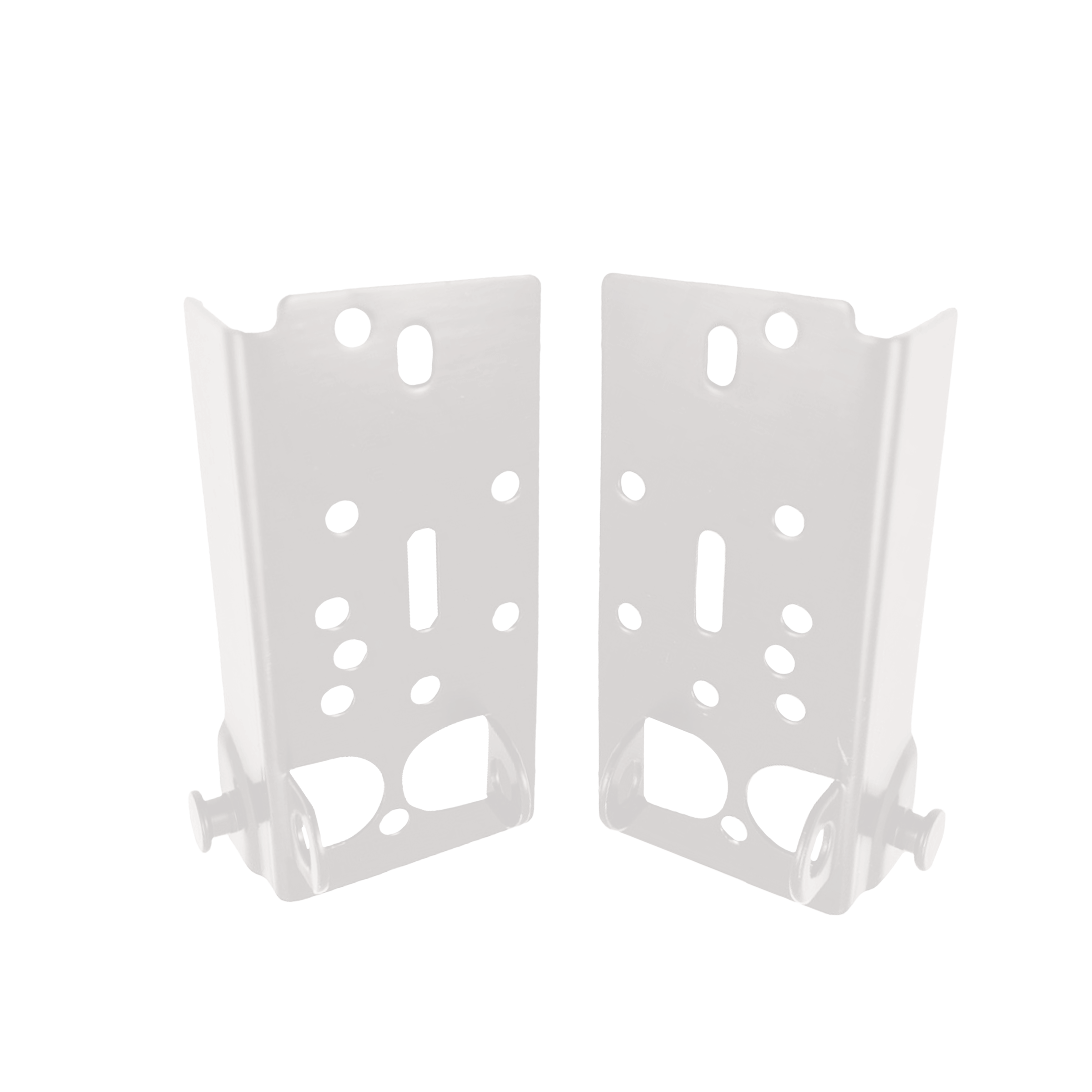 White Series Adjustable Bottom Bracket Residential and Commercial - Garage and Sliding Door Hardware