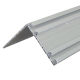 Garage Door L-Shape Aluminum Bottom Seal Rail 8 ft