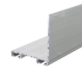 Garage Door L-Shape Aluminum Bottom Seal Rail 8 ft