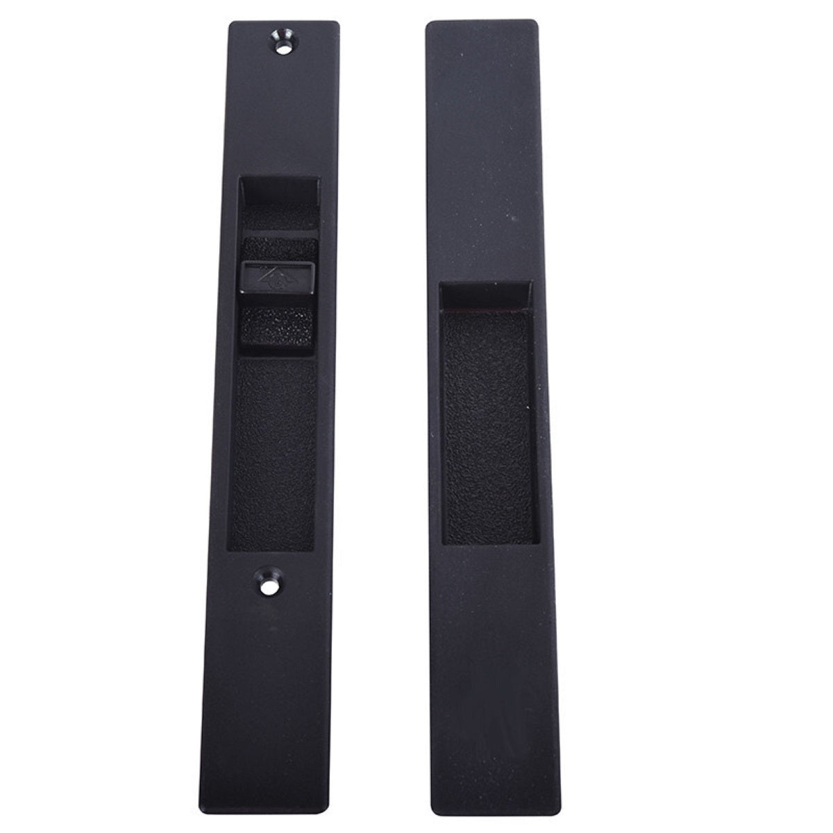 (DH-391-B) Adams Rite Flush Mount Handle No Mortise Lock, Black - Garage and Sliding Door Hardware